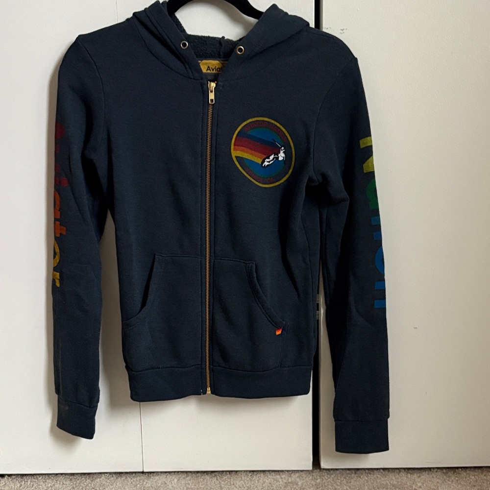 Kids Aviator Nation Zip Up Hoodie